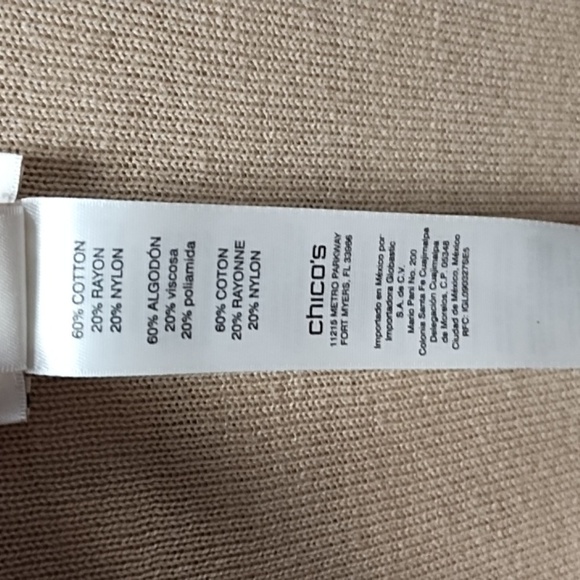 Chico's open front duster sweater size Small - Picture 4 of 5